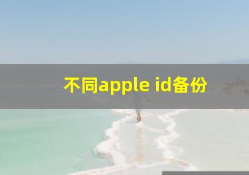 不同apple id备份